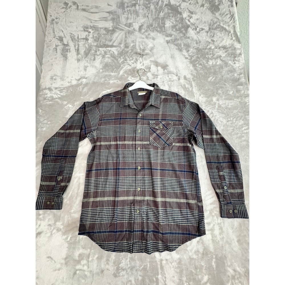Columbia Men's Plaid Long Sleeve Button Up‎ Shirt M Outdoor Casual Warm Top